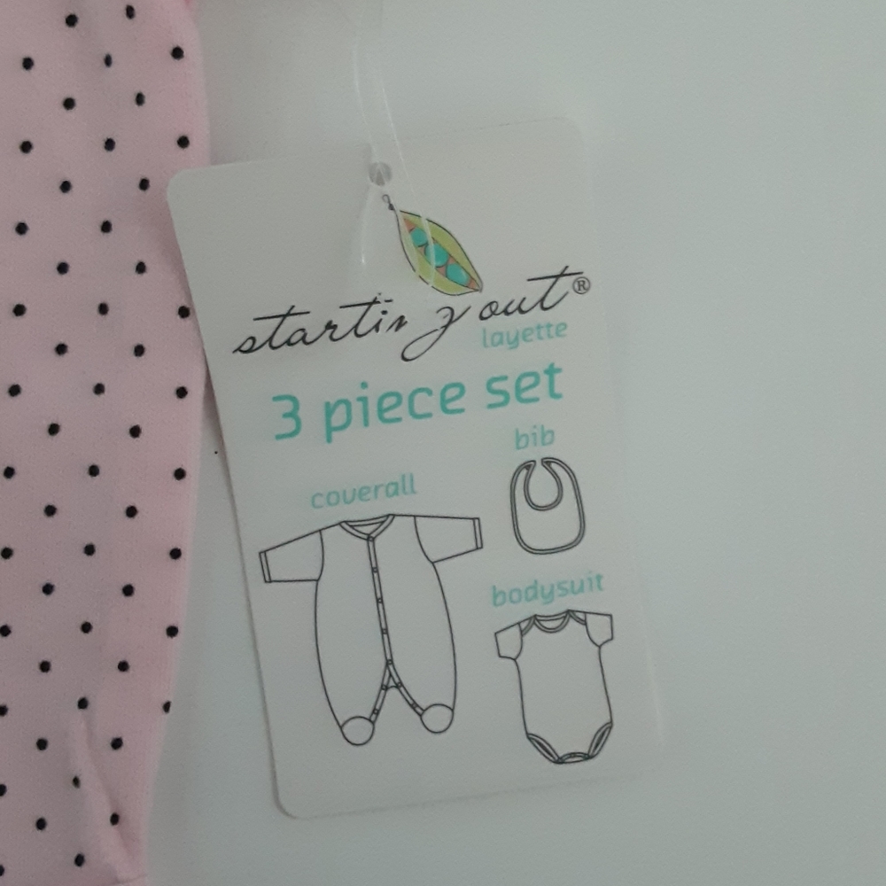 Starting Out new born girl 3 piece layette set - Picture 6 of 12